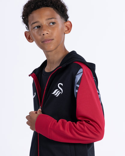 Junior Training Full Zip Hood 2026-27 - Black