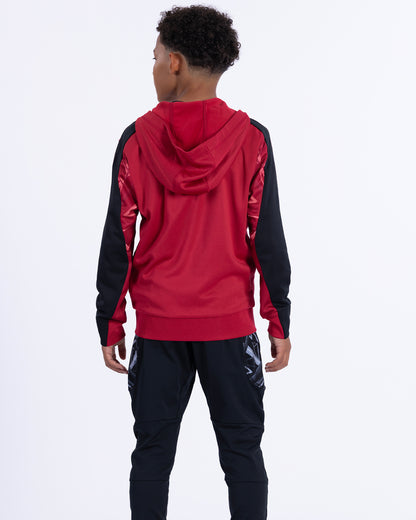 Junior Training Full Zip Hood 2026-27 - Burgundy
