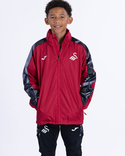 Junior Training Rain Jacket 2026-27 - Burgundy