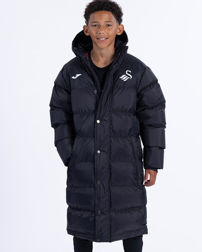 Junior Training Bench Jacket 2026-27 - Black